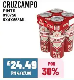 Bestway CRUZCAMPO Pints offer