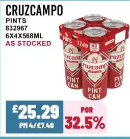 Bestway CRUZCAMPO Pints offer
