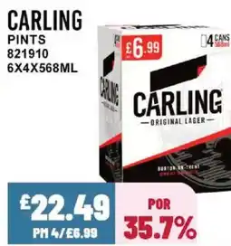 Bestway CARLING Pints offer