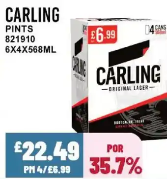 Bestway CARLING Pints offer