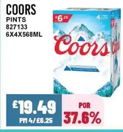 Bestway COORS Pints offer