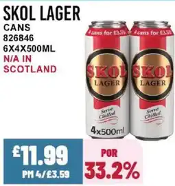 Bestway SKOL LAGER Cans offer