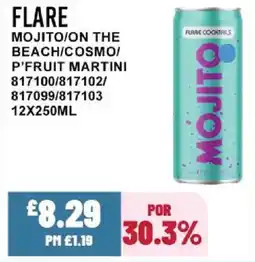 Bestway FLARE Mojito/on the beach/cosmo/p'fruit martini offer