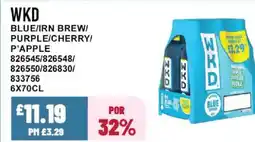 Bestway WKD Blue/irn brew/ purple/cherry/ p'apple offer