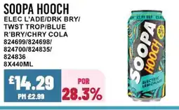 Bestway SOOPA HOOCH Elec l'ade/drk bry/ twst trop/blue r'bry/chry cola offer