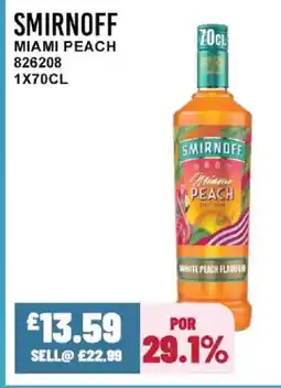 Bestway SMIRNOFF Miami peach offer