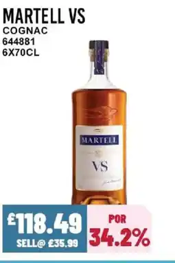 Bestway MARTELL VS Cognac offer