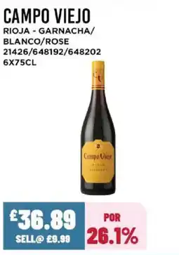 Bestway CAMPO VIEJO Rioja - garnacha/ blanco/rose offer