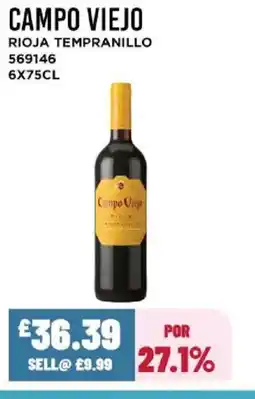 Bestway CAMPO VIEJO Rioja tempranillo offer