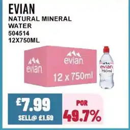 Bestway EVIAN Natural mineral water offer