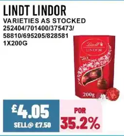Bestway Lindt lindor offer