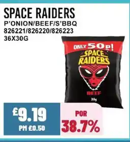 Bestway SPACE RAIDERS P'onion/beef/s'bbq offer