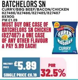 Bestway BATCHELORS SN Curry/bbq beef/bacon/chicken offer
