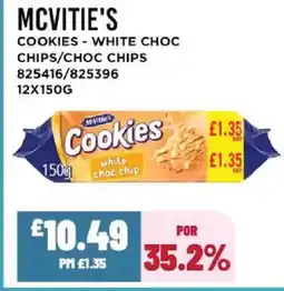 Bestway MCVITIE'S Cookies - white choc chips/choc chips offer