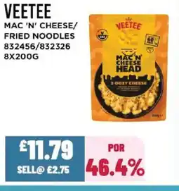 Bestway VEETEE Mac 'n' cheese/ fried noodles offer