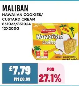 Bestway MALIBAN Hawaiian cookies/ custard cream offer