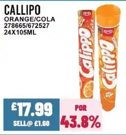 Bestway CALLIPO Orange/cola offer