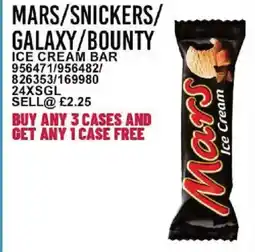 Bestway MARS/SNICKERS/ GALAXY/BOUNTY Ice cream bar offer