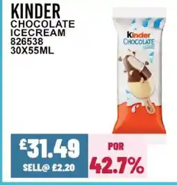 Bestway KINDER Chocolate icecream offer