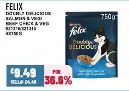 Bestway FELIX Doubly delicious - salmon & veg/ beef chick & veg offer