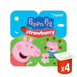 Iceland Peppa Pig Kids Strawberry Yoghurt Pots 4x85g offer
