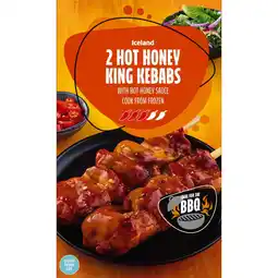 Iceland Iceland 2 Hot Honey King Kebabs 500g offer