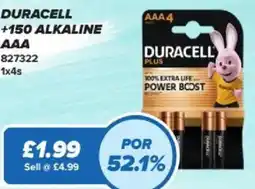 Bestway Duracell +150 alkaline AAA offer