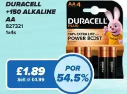 Bestway Duracell +150 alkaline aa offer