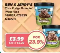 Bestway BEN & JERRY'S Choc Fudge Brownie/ Phish Food offer