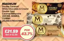 Bestway MAGNUM Double Caramel/ White Chocolate & Cream/ Double Gold Caramel Billionaire offer