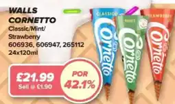 Bestway WALLS CORNETTO Classic/Mint/ Strawberry offer