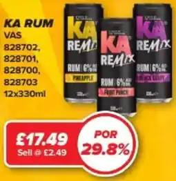 Bestway KA RUM offer