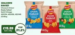 Bestway WALKERS Baked Cheese & Onion/ Ready Salted/ Salt & Vinegar offer