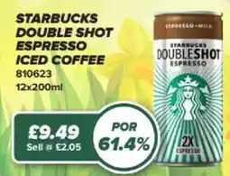 Bestway Starbucks double shot espresso iced coffee offer