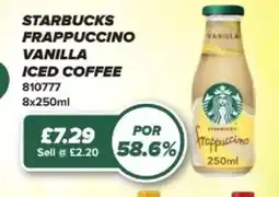 Bestway STARBUCKS Frappuccino vanilla iced coffee offer