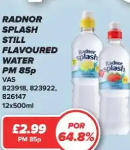 Bestway Radnor splash still flavoured water offer
