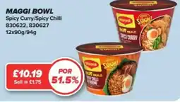 Bestway MAGGI BOWL Spicy Curry/Spicy Chilli offer