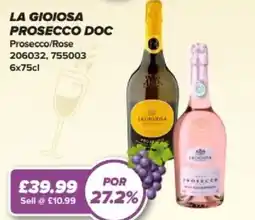 Bestway La gioiosa prosecco doc Prosecco/Rose offer