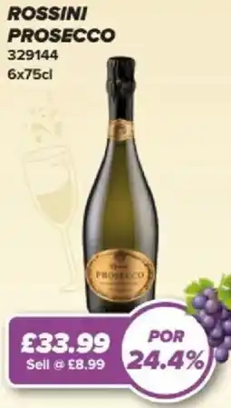Bestway Rossini prosecco offer