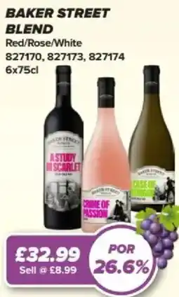 Bestway BAKER STREET BLEND Red/Rose/White offer