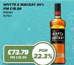 Bestway Whyte & mackay 40% offer