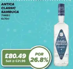 Bestway Antica classic sambuca offer