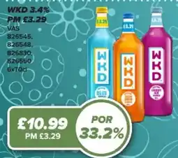 Bestway WKD 3.4% offer