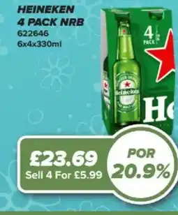 Bestway Heineken 4 pack nrb offer