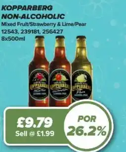 Bestway KOPPARBERG Non-alcoholic Mixed Fruit/Strawberry & Lime/Pear offer