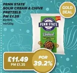 Bestway Penn state sour cream & chive pretzels offer