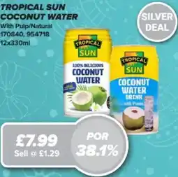 Bestway Tropical sun coconut water With Pulp/Natural offer