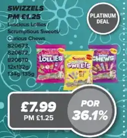 Bestway SWIZZELS Luscious Lollies/ Scrumptious Sweets/ Curious Chews offer