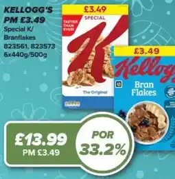 Bestway KELLOGG'S Special K/ Branflakes offer