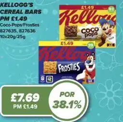 Bestway KELLOGG'S Cereal bars offer